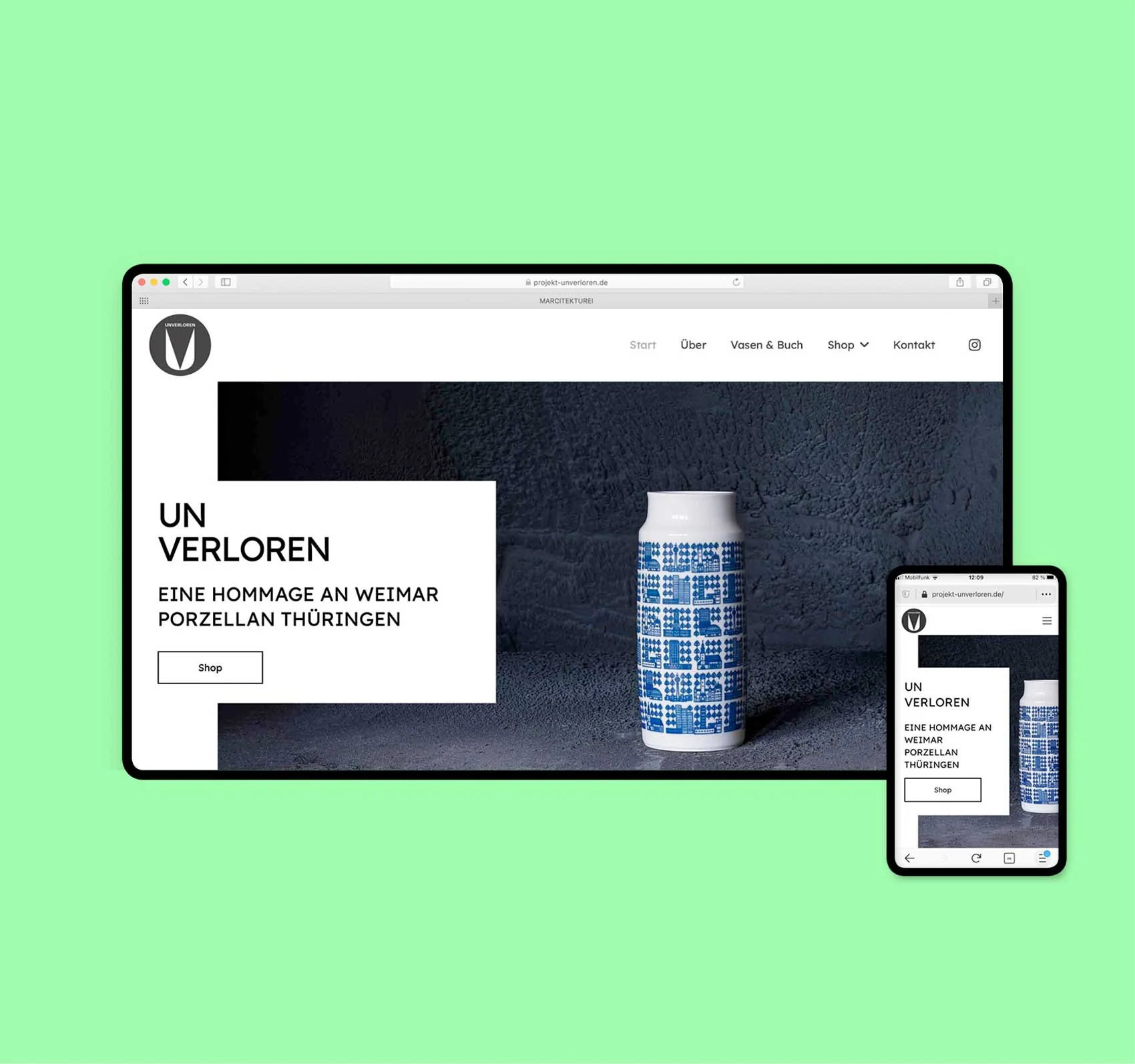 Referenz www.projekt-unverloren.de | Webdesigner aus Hamburg
