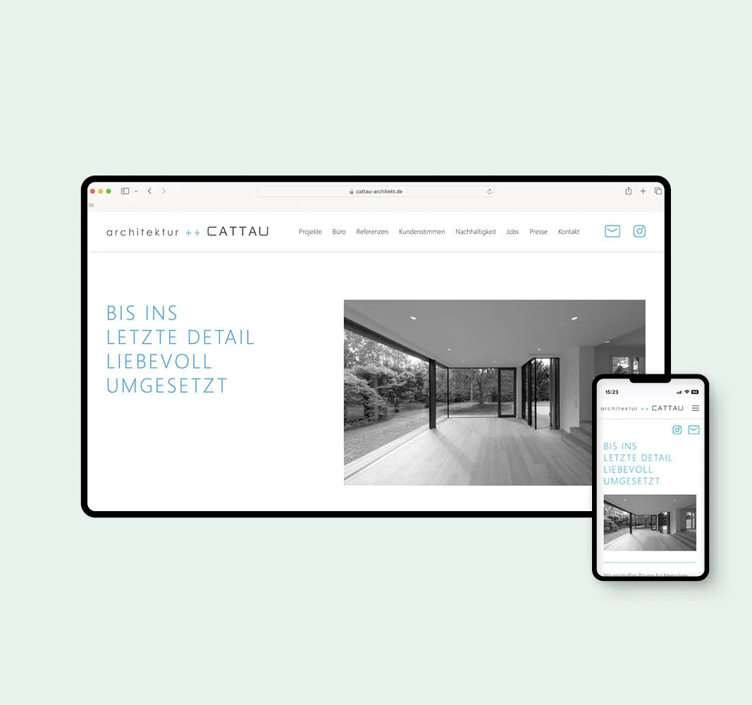 Webseite - Referenz | www.cattau.architekten.de Webdesign Hamburg | Webseite - Referenz | Support for www.cattau-architekten.de